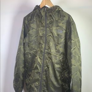 North Face Camouflage Raincoat
